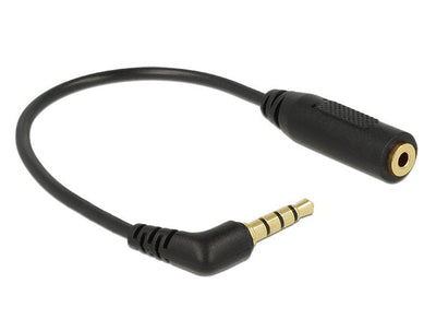 Delock 0.175M 3.5MM/2.5MM Cable Audio 0,175M 3,5MM 2,5MM Black — image 1