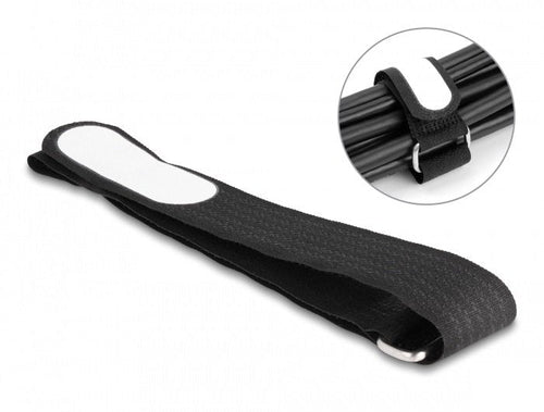 Delock Brida Velcro Cables With Schlaufe And Campo Rotulación L 457 X B 25MM Black 5 Units — image 1