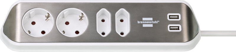 Brennenstuhl Estilo Eckstedoleiste 4-FACH White