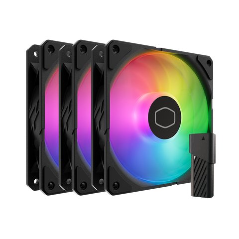 Cooler Master Sickleflow Edge 120 ARGB - Kit 3 Fans 120MM ARGB Black