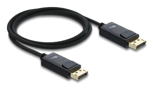 Delock Koaxiales DisplayPort Cable 16K 60 HZ 80Gbps With Geflechtmantel 1M — image 1