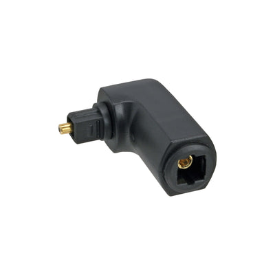 Inline Adapter Audio Óptico Toslink Male a Female Ángulo 90° — image 1