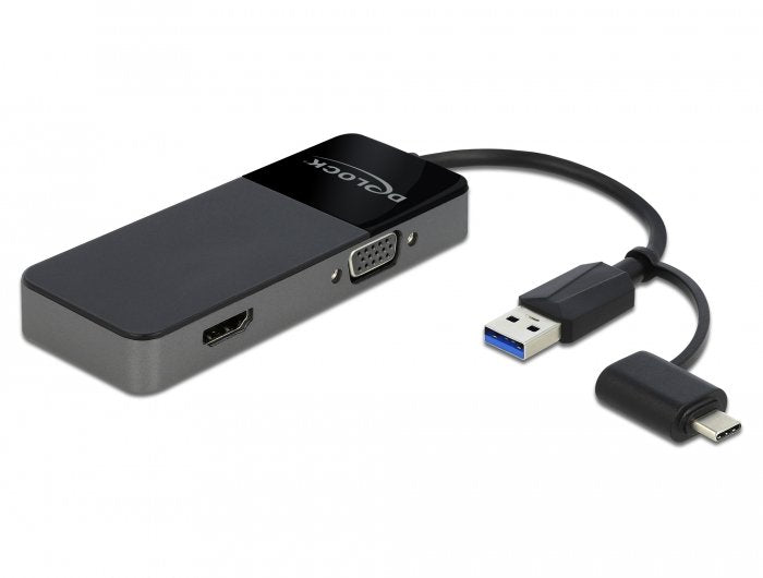 Delock Adapter USB 3.0A 4K HDMI + VGA