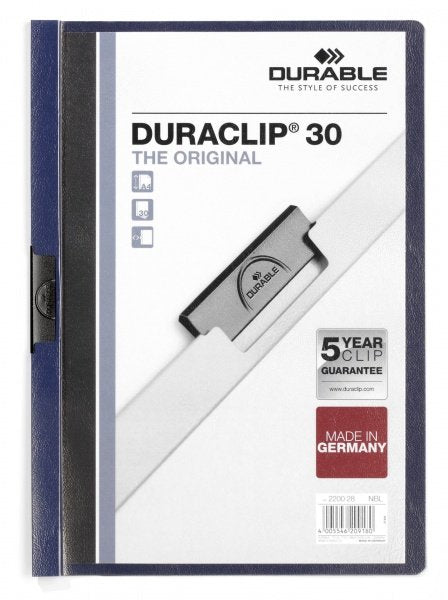 Durable Folder With Clip Duraclip Din A4 Nachtblau