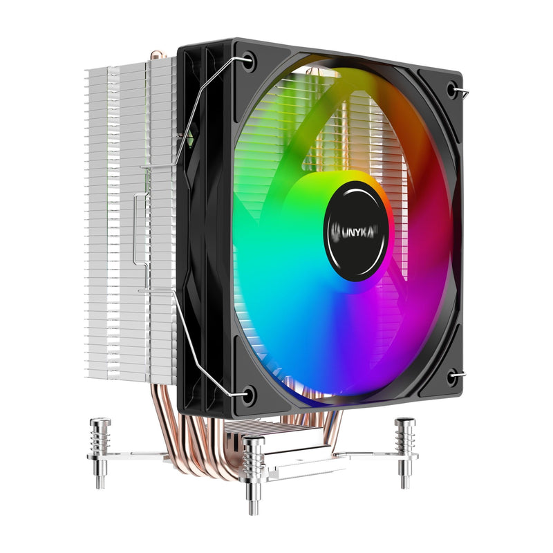 Unykach Refrigeración CPU Unycool H41 ARGB Multisocket Universal - Fan 120MM - Iluminacion ARGB - Black