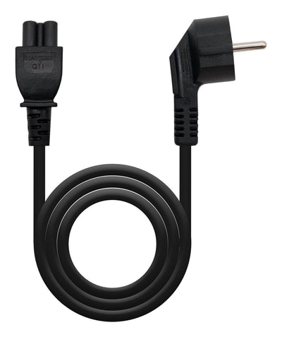 Nanocable Cable Power CEE7 Acodado Male a M-C5 Female Trebol 1.50M - Black — image 1