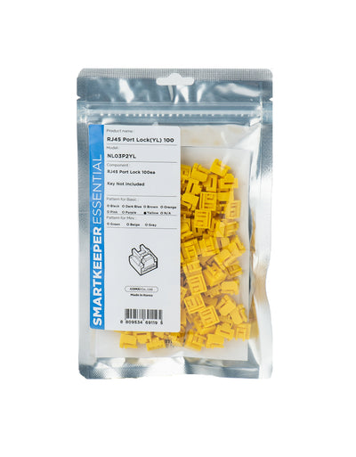 Smartkeeper Basic RJ45 Port Blocker Yellow 100 Units — image 1