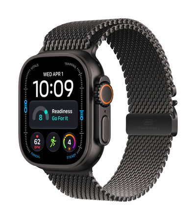 Apple Watch Ultra 4 (2026) GPS + Cel 49MM Box Of Titanio Black Strap Titanio Milanese Loop Black Size M Siri A — image 1