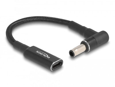 Delock 60042 Cable Charging Laptop USB Type-c™ Female a Samsung 5,5 X 3,0MM Male Ángulo 90° 15CM — image 1