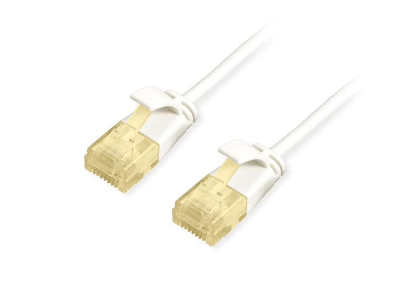 Equip Network Cable CAT.6A Slim U UTP 2x RJ45 3.00M White Lszh