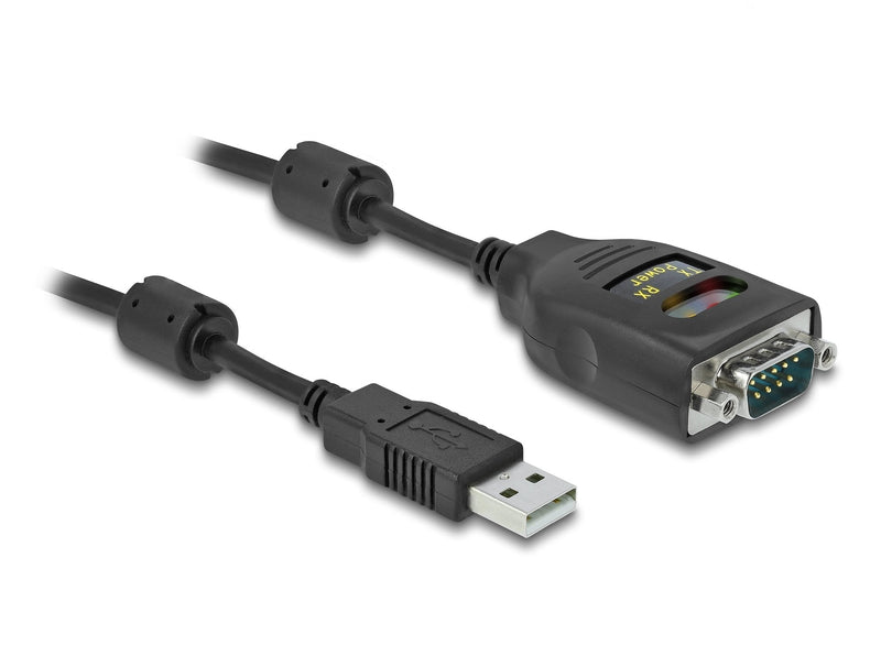 Delock 64154 Adapter USB 2.0 Tipo-a a Serie RS-232 D-sub 9 Pines 2,5 Kv Aislamiento Galvánico 2M