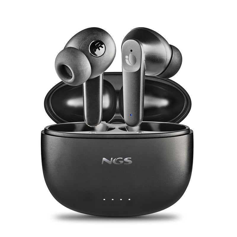 Ngs Auriculares Bluetooth Ártica Hush Con Funda Charging Batería Life 4H Negro