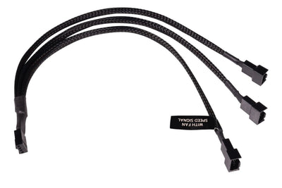 Alphacool And -splitter 4-PIN Auf 3X 4-PIN PWM 30CM - Black — image 1
