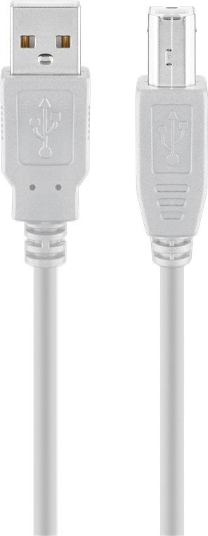 Goobay 68712 USB Cable 1,8M USB 2.0 USB a USB B Grey