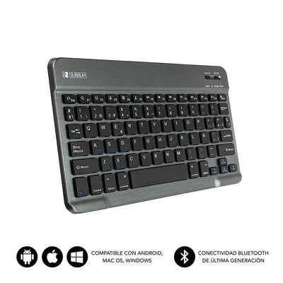 Subblim Keyboard Bluetooth SM0002 Smart Bt Grey Bt 3.0 Soft Touch Battery 420MAH Compatible Multidispositivo — image 1