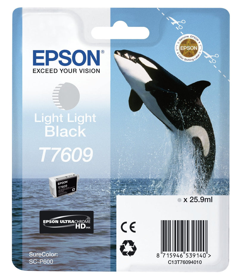 Epson Genuine Ink T760940 Grey Claro SC-P600/ Orca Asesina