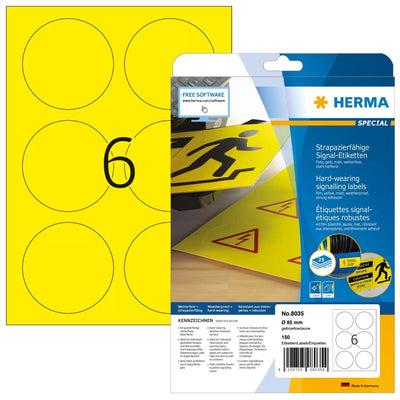 Herma 8035 Label Printer Yellow Label Printer Self-adhesive — image 1