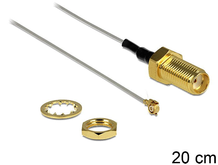 Delock Cable Antenna Sma Female Am Einbau Mhf Ii /U.fl-lp