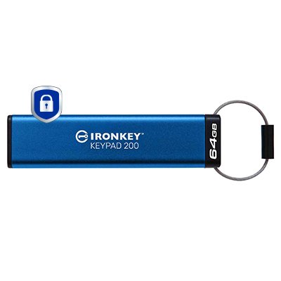 Kingston USB Flash Drive Ironkey Keypad 200 64GB, IKKP200/64GB