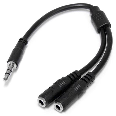 StarTech Adapter Divisor Splitte Jack 3.5M/H Black 0.20M MUY1MFFS — image 1