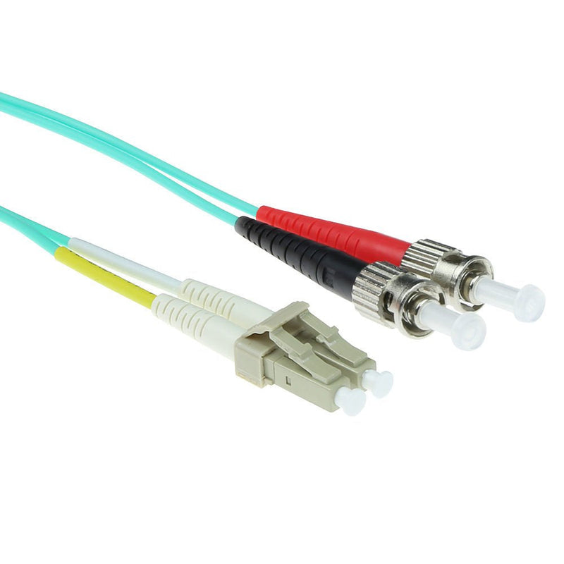 20 Meter Lszh Multimode 50 125 OM3 Fiber Patch Cable Duplex With Lc And St Connectors