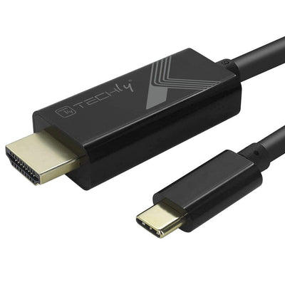 Techly USB Type-c M Auf HDMI 2.0 4K, 2M, Black — image 1