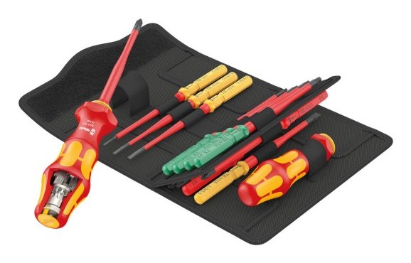 Wera Kraftform Kompakt Turbo I Imperial 1 Buscador Tools 16 Pieces Key Glass Red/Yellow 16 Pieces 0500664100