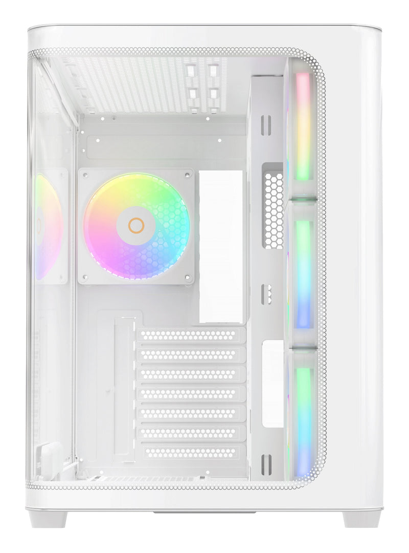 Ocypus PC Case Iota C70 Curve ARGB Digital White 270°-PANORAMAGLAS) IOTA-C70-WHD400CD-GL