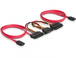 Delock All-in-one Cable SATA 2X HDD — image 1