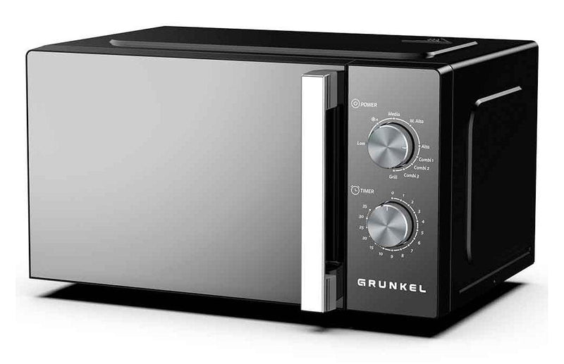 Grunkel Microwave With Grill 800W 20L Black