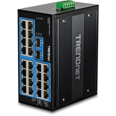 Trendnet 26-PORT Hardened Indumrial Gigabit Din-rail Switch — image 1