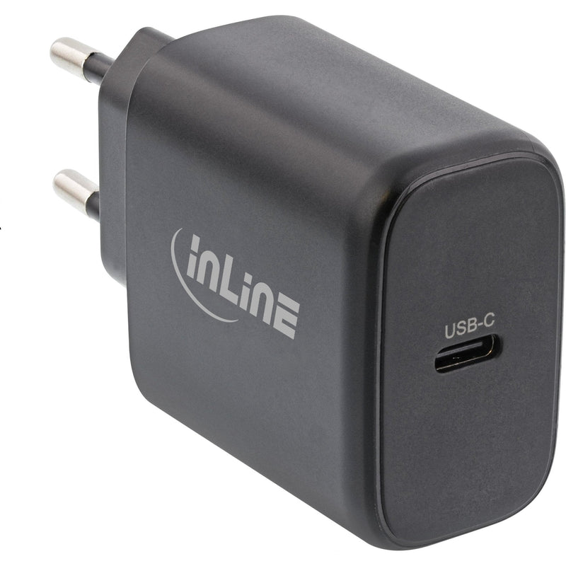 Inline® USB Pd Power Alimentación, GaN Cargador, Single Usb-c, Power Delivery, 65W, Negro