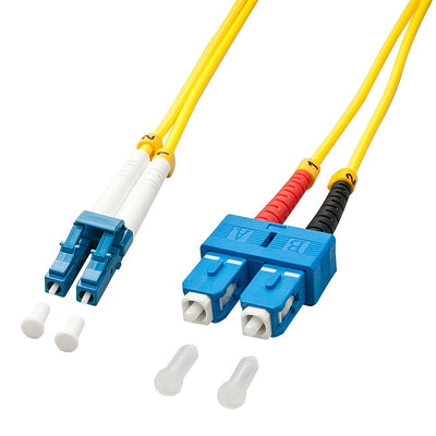 Lindy 47471 Cable Fibre Optic 2M Lc Sc OS2 Yellow — image 1