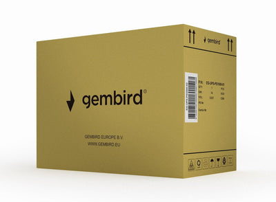 Gembird UPS Onda Senoidal 2000VA Display LCD 2 Schuko 3 Sali C13 USB Black — image 1