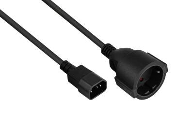 Kabelmeister Cable Power C14 An Contact Protección-buchseschw. 1M