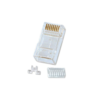 Lindy RJ-45 Connector, 10PK Connector RJ-45 8-PIN CAT.6 Transparent — image 1