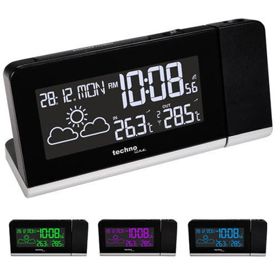 Technoline Wt 539 Watch Repisa Or Sobre Desk Watch Desktop Digital Black Rectangular — image 1