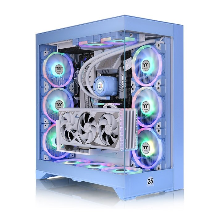 Thermaltake PC Case Cte E600 Mx Hydrangea Blue ARGB ATX 2x USB 3.0 Without Power Supply Blue