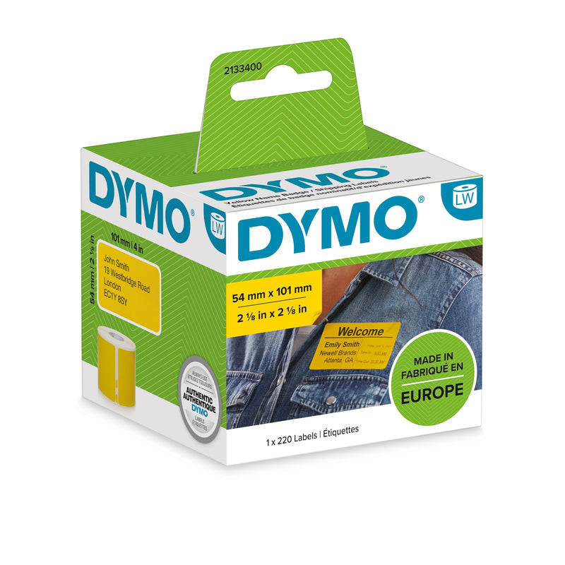 Dymo Labels Transferencia Thermal Label Writer, Yellow 54X101MM (a X L). Labels Large Identificación/Enví Or.