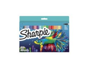 Sharpie Marker Permanentmarker Fine Big Pack Fish 6 Units — image 1