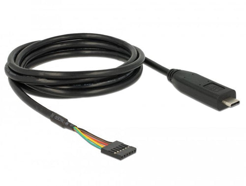 Convertidor USB Type-c™ 2.0 Connector Male a Ttl 5V Connector Female Poste 6 Pin 2,0M — image 1