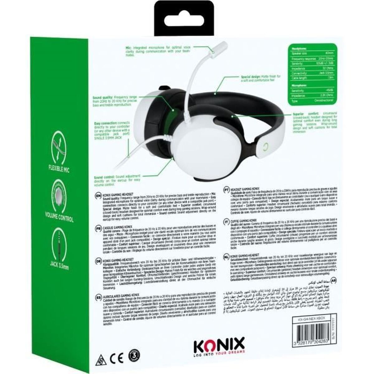 Konix Headphones Konix Black