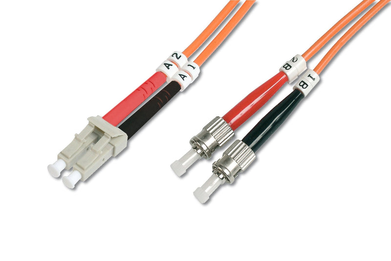 Digitus Lwl Multimode Network Cable, Lc / St, 10M, I-vh, OM2, Lc, St