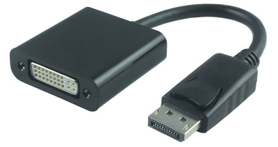 Microconnect DPDVI015 Adapter Cable Vídeo 0,15M DisplayPort DVI-i Black — image 1