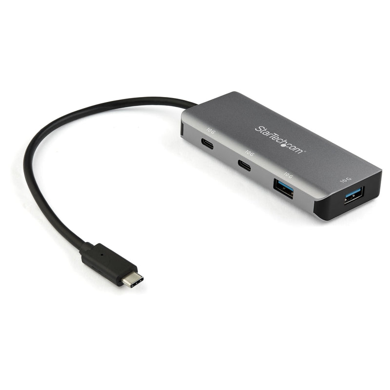 StarTech.com Hub USB-C 4 Ports - 10GB - Alimentado - 2x USB-A 2x USB-C, USB 3.1 (3.1 Gen 2) Type-c, USB 3.2 Ge