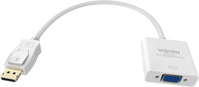 Adapter DisplayPort a VGA Resolution Máxima 1920 X 1080 No Convierte VGA a DP Hotplug DP (m) a VGA (f) Length  — image 1
