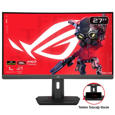 ASUS Monitor XG27WCS (27) 2560 X 1440 Pixels Wide Quad HD Black — image 1