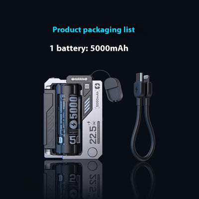 Cartridge Replacement Power Bank Tactical Mech TYPE-C Plug