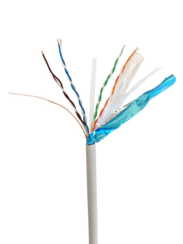 Gembird FTP Cable Sólido Blindado With Lámina, CAT.6, Cca, 305M, Grey FPC-6004-SOL