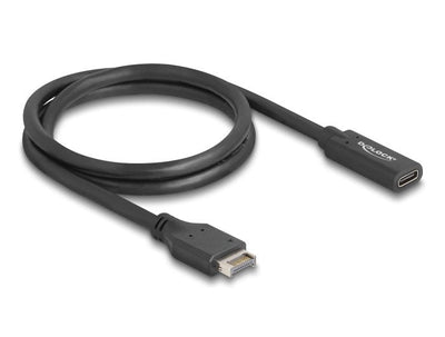 Delock 85666 USB Cable 10Gbps Key Tipo- And a 20 Pines Male a USB Type-c™ Female 70CM — image 1